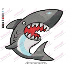 Scaremonger Shark Embroidery Design